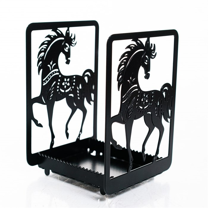 Подставка для разделочных досок Конь чёрный металл 300-234B - фото 126672