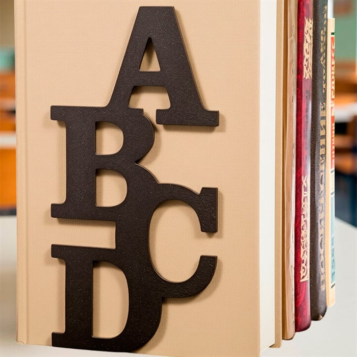 Держатель для книг на полке металл коричневый 705-057Br - фото 126795