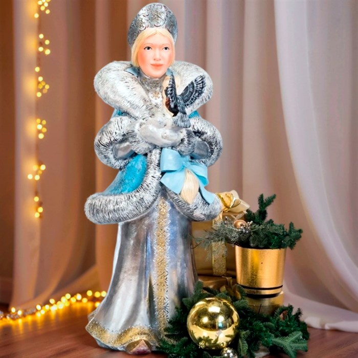 Фигура декоративная Снегурочка высота 133см стеклопластик U09196 - фото 126991