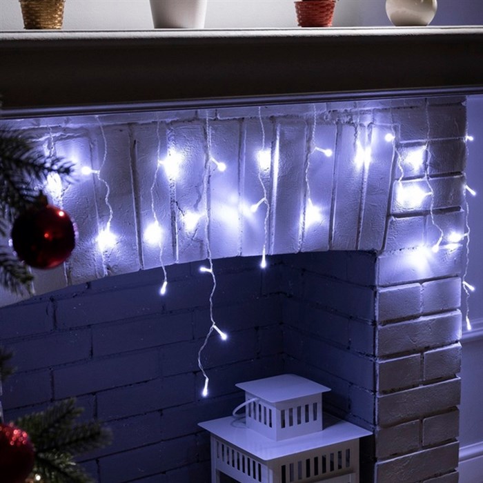 Гирлянда Бахрома ECO 3х0,5м белый - фото 127002