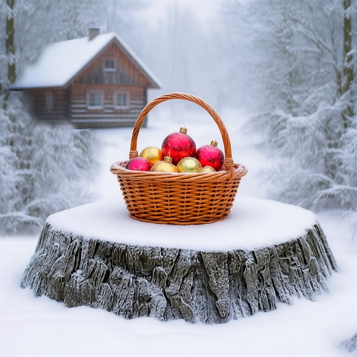 Крышка люка Пень средний полистоун U07698 - фото 127023