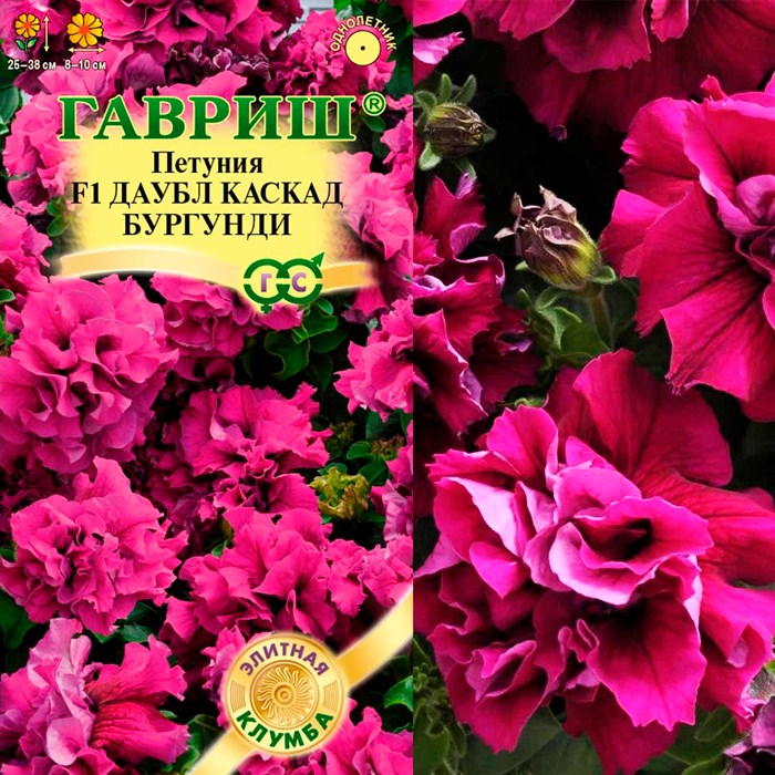 Петуния Даубл Каскад Бургунди F1 5шт - фото 127035