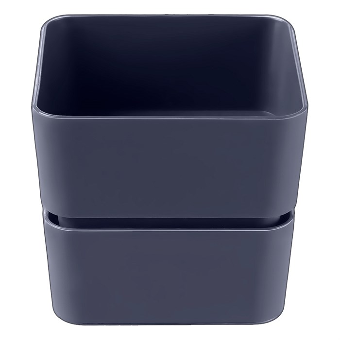 Кашпо Фиори 0,45л антрацит - фото 127058