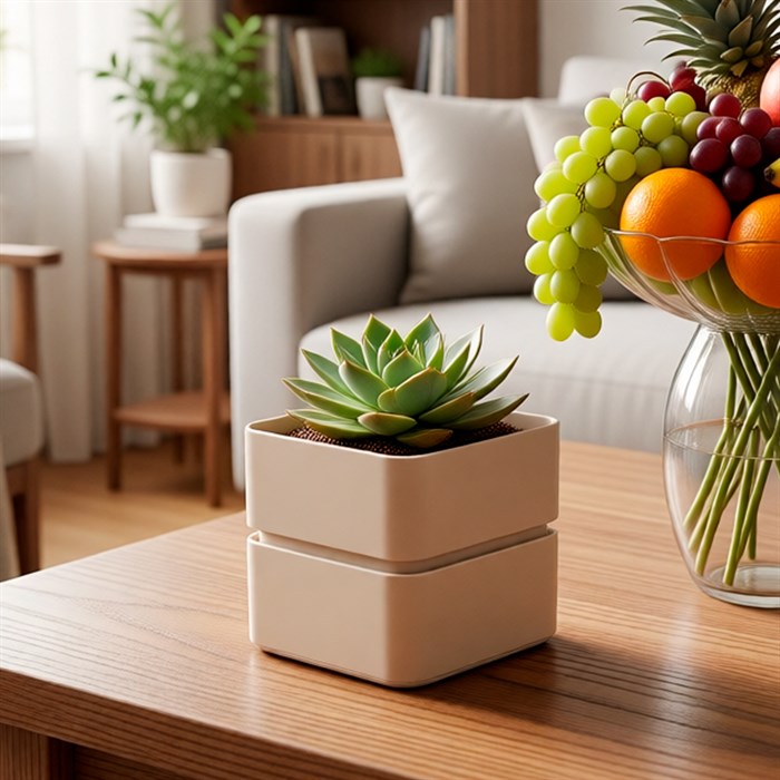 Кашпо Фиори 0,45л пралине - фото 127069