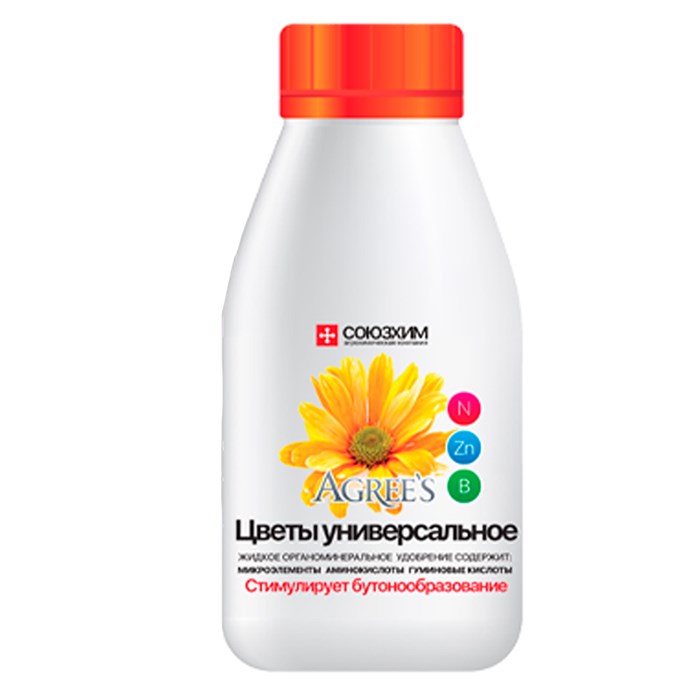Удобрение Агрис цветы универсальные 250мл - фото 127126