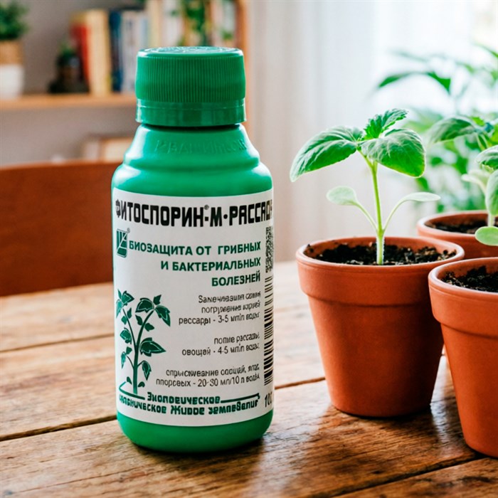 Фитоспорин-М биофунгицид для рассады и овощей 0,1л жидкий - фото 127224