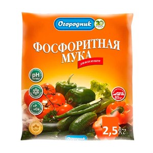 Удобрение Огородник Фосфоритная мука 2,5 кг - фото 104829