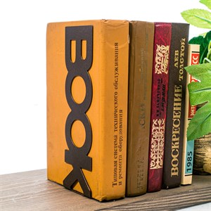 Держатель для книг на полке Book металл коричневый 705-056Br - фото 113264