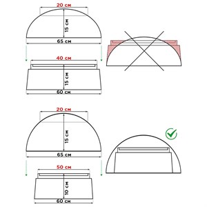 Крышка люка декоративная Дом гномов на люк 65 см F07096 - фото 120591