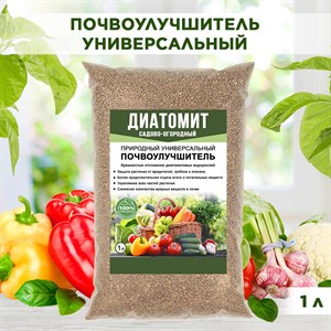 Диатомит садовый почвоулучшитель природный кизельгур Био крошка 1л