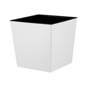 Горшок Лондон CUBE 25см 11,6л белоснежный жасмин с дренажной вставкой - фото 122971