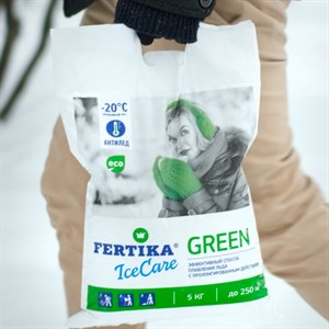 Фертика противогололёдный реагент 5кг GREEN с пролонгированным действием