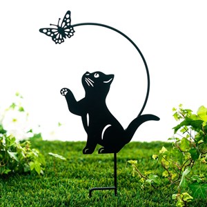 Опора для цветов комнатных Котёнок 52см металл 202-055B - фото 125928