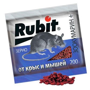 Рубит зоокумарин + зерно 200г