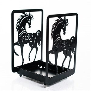 Подставка для разделочных досок Конь чёрный металл 300-234B - фото 126672