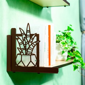 Кронштейны для полки коричневые металлические Алоэ 2шт 702-204Br