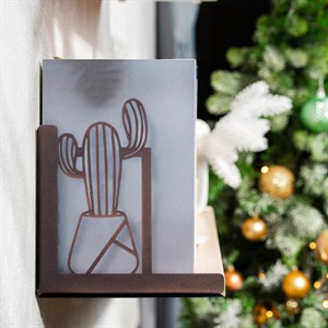 Кронштейны для полки коричневые металлические Кактус 2 шт 702-206Br