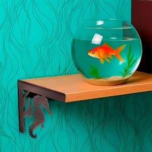 Кронштейны для полки коричневые металлические Конёк 2шт 702-212Br - фото 126817