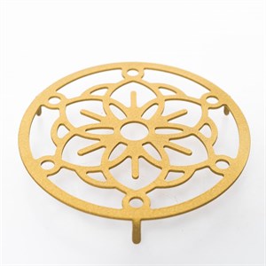 Подставка под горячее золотая металл 300-100G - фото 126858