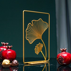 Декор настольный для дома Цветы золотые металл 304-300G - фото 126866