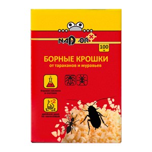 Борные крошки от тараканов и муравьев 100г Nadzor