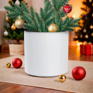 Кашпо ГЕОС 44/20л d39 h38см белый