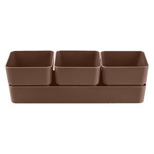 Кашпо Фиори Трио трюфель - фото 127073