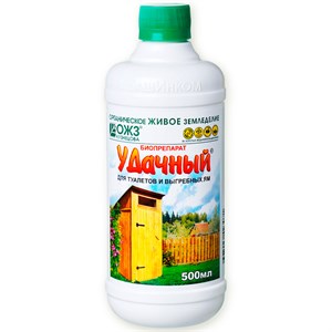 Удачный биопрепарат для туалетов и выгребных ям 0,5л - фото 127201