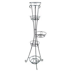 Подставка напольная на 5 цветов Классика металлическая стойка высота 142см 17-015